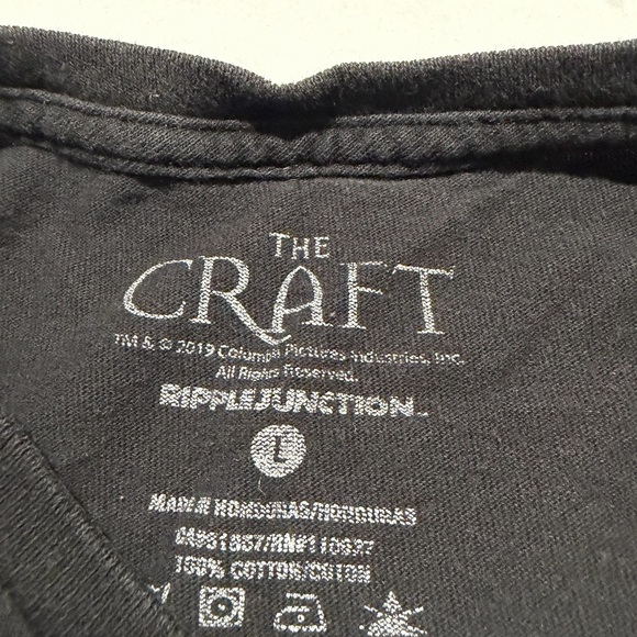 the craft, 'weirdos' grunge, ss black tee, men's large t-shirt #1405 - Picture 4 of 5